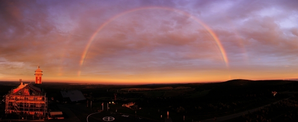 August 1, 2015: Rainbow with oblique supernumeries. Photo: Claudia Hinz